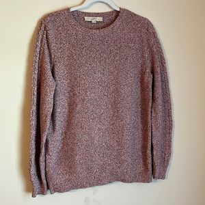 NWT size M, LOFT Marled Bobble Sleeve Sweater